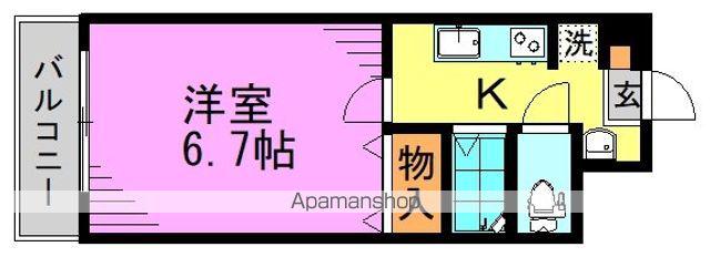 ガーデンハウス東高円寺(1K/4階)の間取り写真