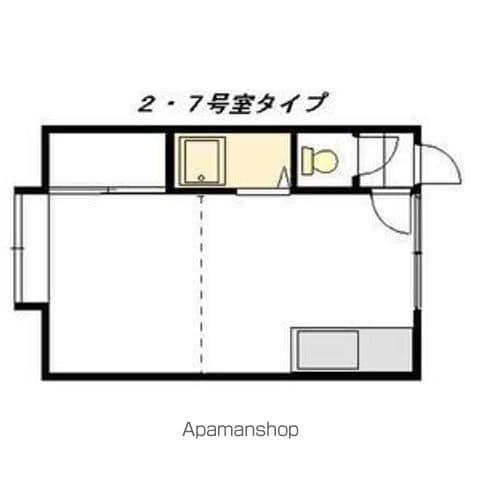 第3谷藤マンション(1DK/3階)の間取り写真