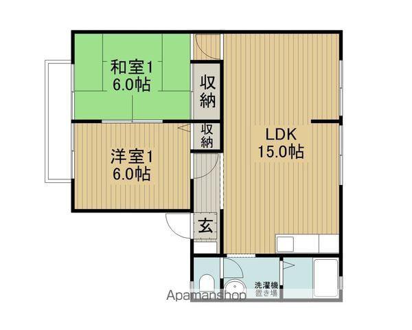 サンプエルト(2LDK/1階)の間取り写真