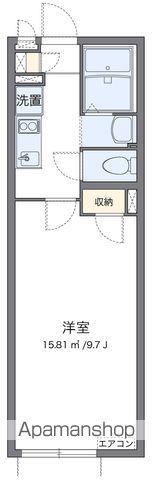 クレイノフローラ 六坊Ⅱ(1K/2階)の間取り写真