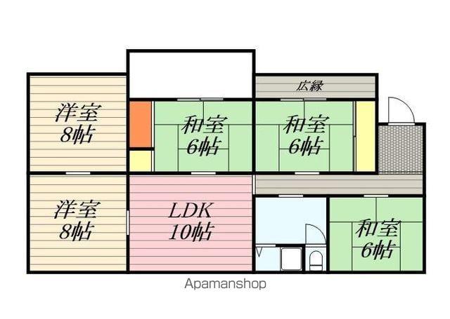 長崎本線 中原駅 徒歩14分 1階建 築52年(5SLDK)の間取り写真