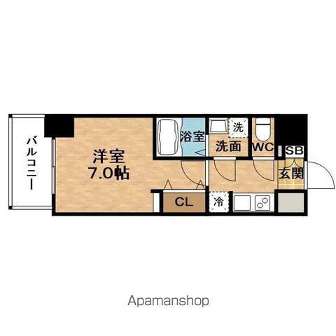 エス-RESIDENCE福島玉川UNO(1K/8階)の間取り写真