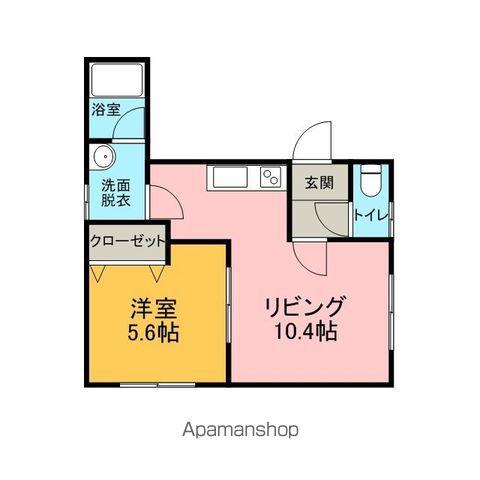メゾンクローバーB(1LDK/2階)の間取り写真