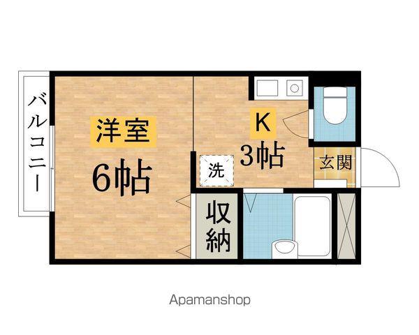 クラッセ高尾(1K/2階)の間取り写真