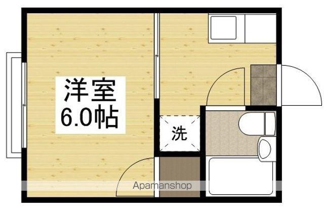 シャルマンB棟(1K/2階)の間取り写真
