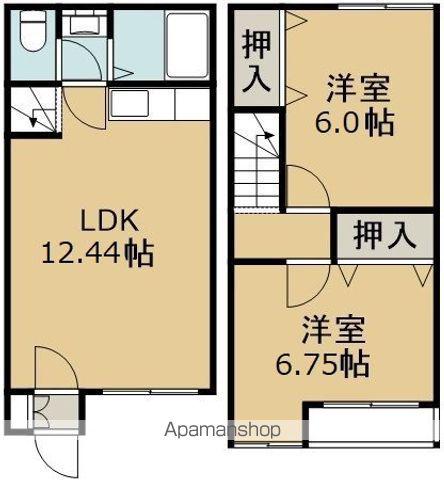 コーポ純(2LDK/1階)の間取り写真