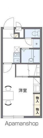 レオパレスレイクサイド平塚(1K/1階)の間取り写真