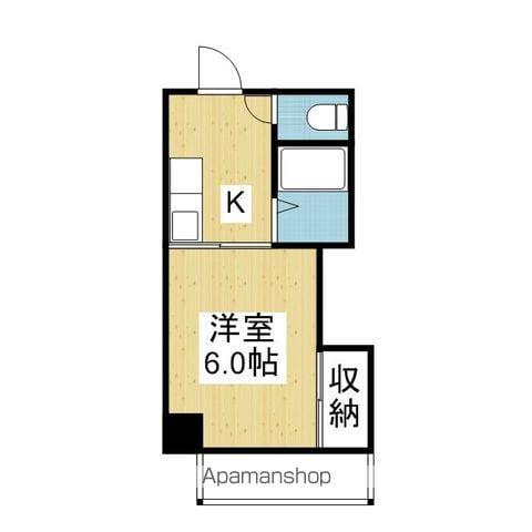 ロイヤルハイツ清水町(1K/1階)の間取り写真