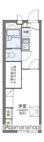 レオパレスNARUSHIMA(1K/2階)の間取り写真