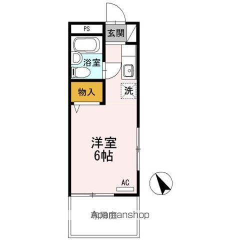 第二ヨシトモ(ワンルーム/1階)の間取り写真