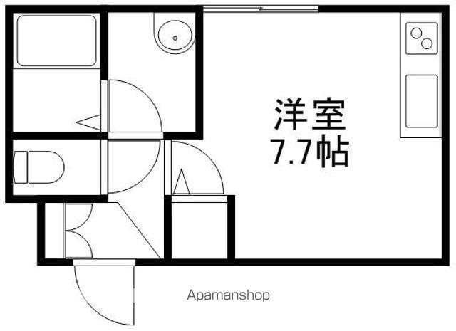 カレッジサイドいくね(ワンルーム/2階)の間取り写真