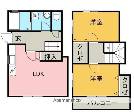 佐々コーポ(2LDK)の間取り写真