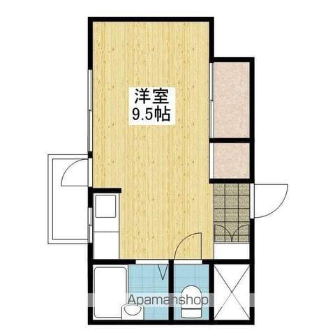 マナベハイツ(ワンルーム/3階)の間取り写真