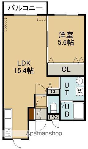 K&N ORIGIN(1LDK/2階)の間取り写真