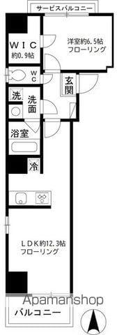 アートヴィラージュ亀戸(1LDK/8階)の間取り写真