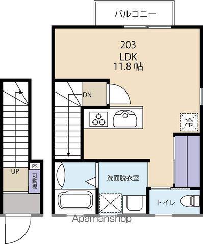 HIDA GOBOC HOUSE KATANO(ワンルーム/2階)の間取り写真