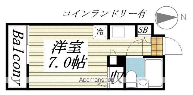 メゾン・ド・セーヌ(ワンルーム/3階)の間取り写真