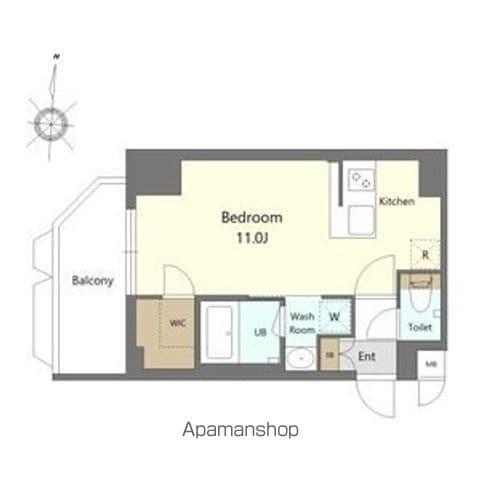 S-RESIDENCE高岳BRESA(ワンルーム/2階)の間取り写真