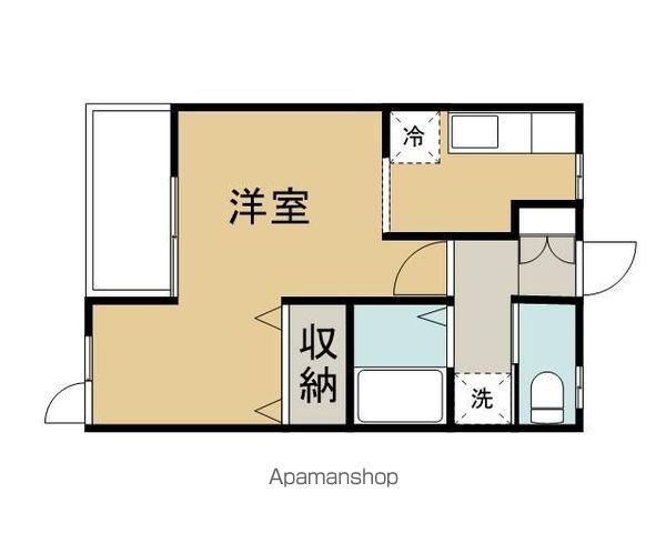 トムテ1号館(ワンルーム/2階)の間取り写真