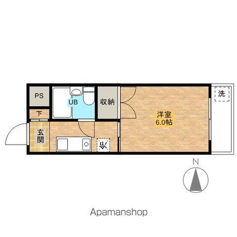 ピュアハイツ(1K/1階)の間取り写真