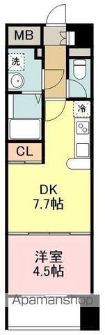 セントフィールド一番町(1DK/3階)の間取り写真