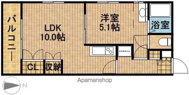 アルコ16(1LDK/4階)の間取り写真