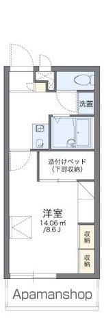 レオパレスドリーム(1K/2階)の間取り写真