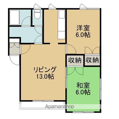 クリヨン(2LDK/1階)の間取り写真