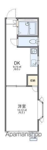 レオパレス本城東五番館(1DK/1階)の間取り写真