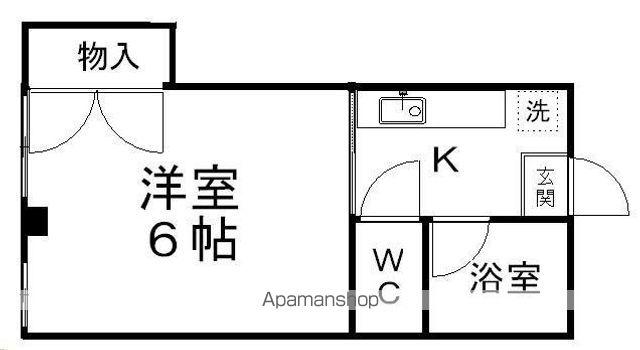 オアシスエイト(1K/2階)の間取り写真