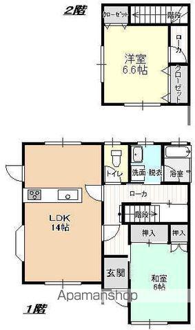 ファミールコンノ(2LDK)の間取り写真