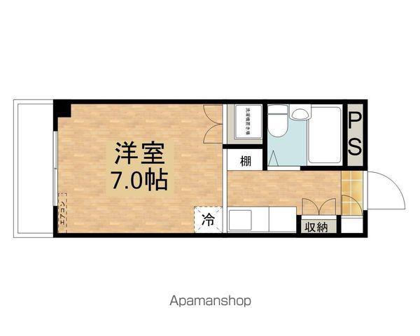 第1橋本ビル(ワンルーム/3階)の間取り写真