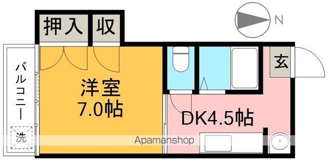 メゾンドグランツⅠ(1DK/3階)の間取り写真
