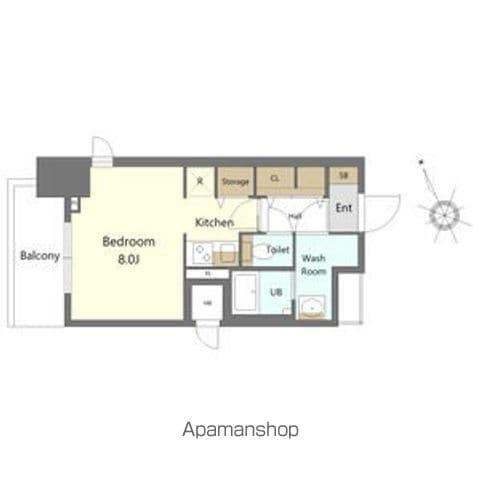 SーRESIDENCE四日市駅前COULEUR FR(ワンルーム/9階)の間取り写真