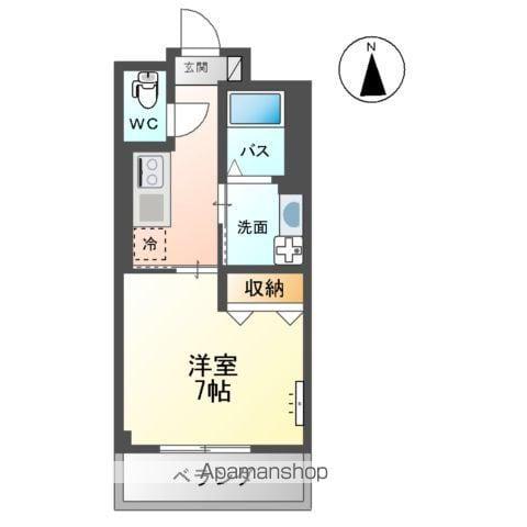 アークトゥルス(1K/1階)の間取り写真