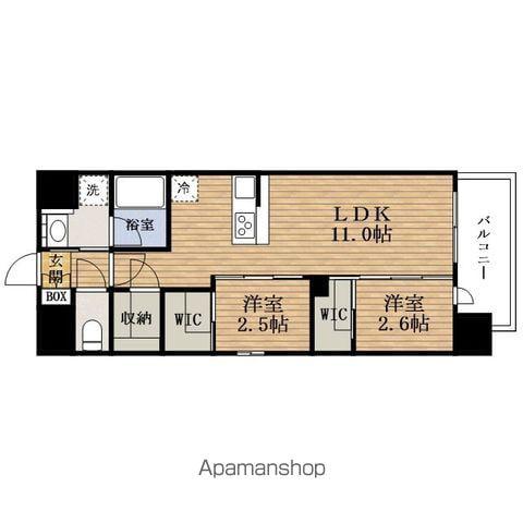 COMFORIA LIV淡路町一丁目(2LDK/15階)の間取り写真