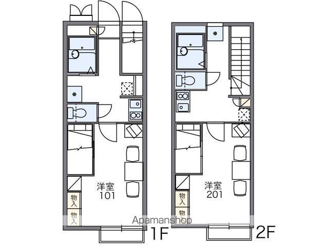 レオパレスMIJ(1K/2階)の間取り写真