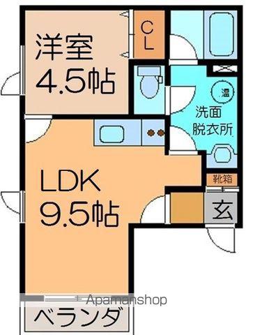 ファンタジアⅢ(1LDK/2階)の間取り写真