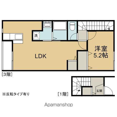 ALBA(1LDK/3階)の間取り写真