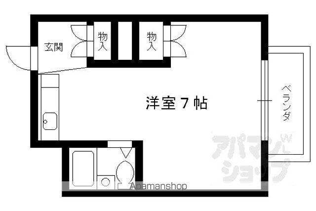 マンション稲垣(ワンルーム/2階)の間取り写真