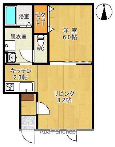 フォレット(1LDK/1階)の間取り写真