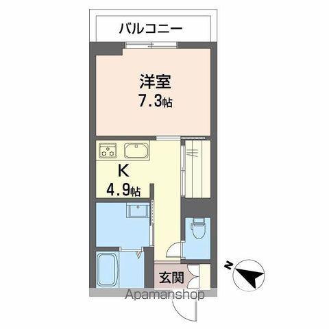 PARADISO本荘(1K/2階)の間取り写真