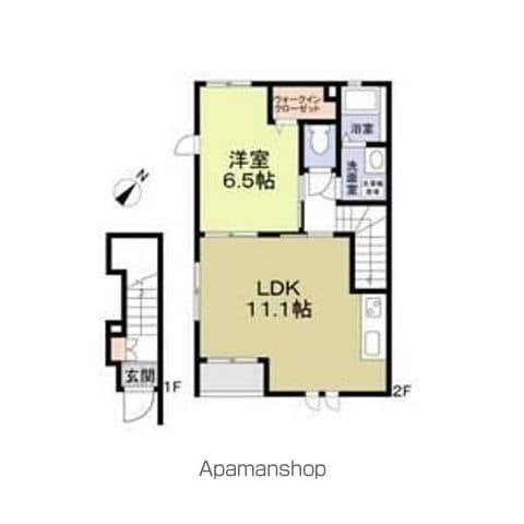 パークテラス八潮(1LDK/1階)の間取り写真