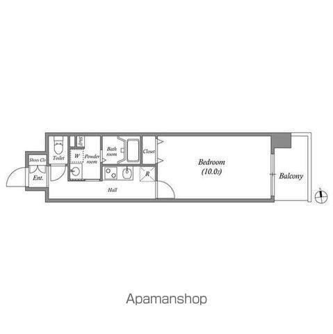 GRAMERCY SAKAE(1K/5階)の間取り写真