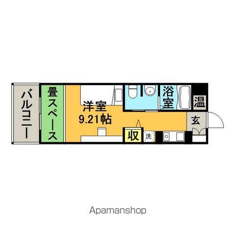 フェルト627(ワンルーム/2階)の間取り写真