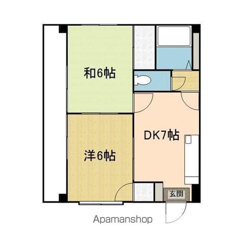サンテラス束本(2DK/3階)の間取り写真