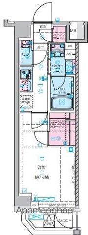 セジョリ池袋本町(1K/4階)の間取り写真