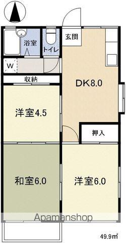 セゾンフジマル(3LDK/2階)の間取り写真