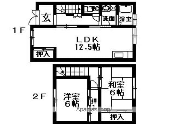 TAKAIハイツ(2LDK)の間取り写真