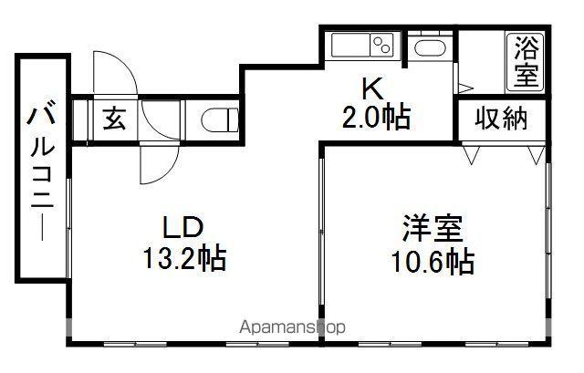 DELIGHT(1LDK/3階)の間取り写真